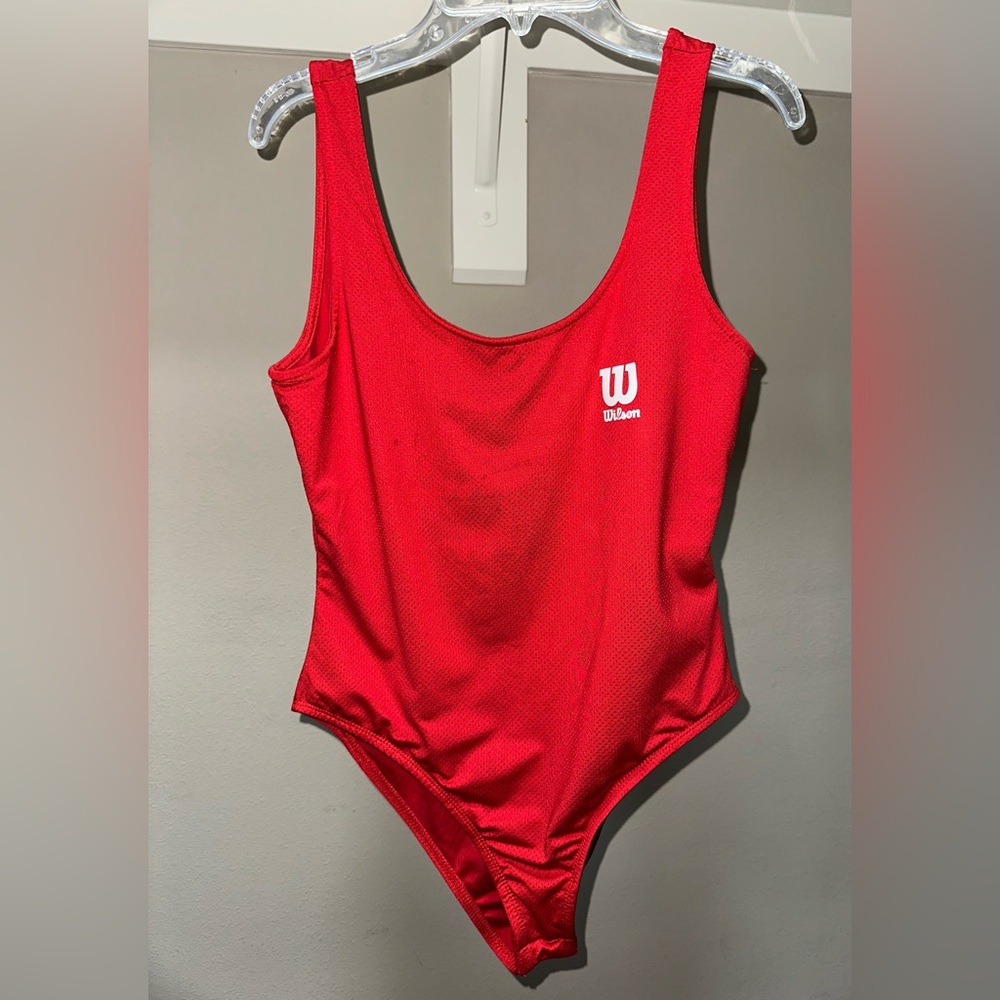 Forever 21 - Wilson Red Sports Tennis Tank Bodysuit Size M